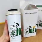 Starbucks X Snoopy Stainless Steel Insulated Mug 16 Oz Coffee Straight Mug
