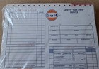 Sealed Pack Of Gulf Safety Car-chek Service Vintage Forms Work Orders Bills