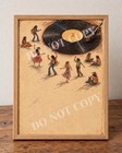 1970s Hippie Vinyl Record Art Print Boho Music Wall Decor 8x10 Vintage Style
