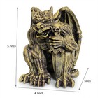 Resin Gargoyle Statue With Intricate Wings And Demonic Skull indoor Outdoor P   