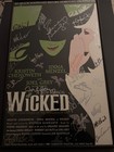 Wicked 2003 Opening Night Signed Window Card Menzel Chenoweth Grey Framed