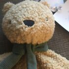 Cloud Island Plush Brown Bear Green Scarf Security Blanket Lovey Baby Toy New