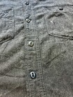 Rare True Vintage 1930   s 40   s Big Smith Mended Salt And Pepper Cotton Work Shirt