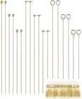 900 Pcs Eye Pins  Head Pins And Ball Pins  Gold   Silver  3 Size