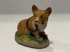 Vintage Arista Of Scotland Hawick Miniature Corgi W  Leash Dog Figurine