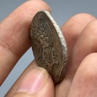 Rare Ancient Greek Silver Bearded King Coin