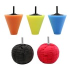 Foam Drill Polishing Cone Ball Pads Kit Car Hub Waxing Buffing Wheel Polisher 4 