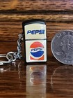 Vintage Pepsi-cola Advertising Miniature Mini Lighter Keychain Unfired