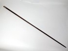 Antique Victorian Sterling Silver Nautical Slim Walking Cane Swagger Stick Wood