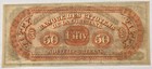 1800   s Fifty Dollar Bill Paper Currency Shreveport Louisiana  50 Uncirculated