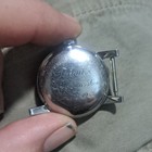Hamilton Vintage Military Manual Wind Watch White Dial Arabic Ss Engraved Back