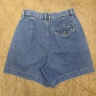 Vtg Liz Wear Shorts Womens Size 8 28 Waist High Rise Jean Denim Pleated Mom 90s