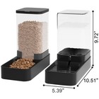 Automatic Cat Feeder And Water Dispenser In Set With Pet Food Bowl gravity Do   