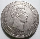1841 Brunswick Wilhelm Silver Thaler Km 1131 Dav 632 German States Vf Details