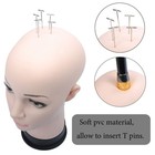 Bald Mannequin Head Beige Female Professional Cosmetology For Wig Making  Dis   