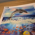 Completed Diamond Dotz Dolphin Art 12  X 12  Splashy 
