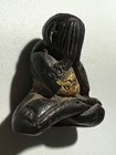 Phra Pidta Lp Kron Rare Old Thai Buddha Amulet Pendant Magic Ancient Idol 1008