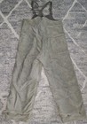 Vtg Wwii Usn N-1 Deck Pants Overalls Bibs Wool Lined Jungle Cloth Us Navy Medium