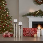 Creative Scents Dublin Silver Decorative Candle Holder Set Of 2
