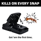 Tensland Large Squirrel Rat Traps Outdoor  Simple Sturdy   Reusable  2 Black