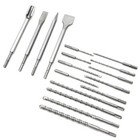 17pc Stark Tools Sds Plus Carbide Masonry Rotary Hammer Drill Bit   Chisel Set
