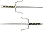 Master Usa     Octagon Metal Sai Set - Training Equipment     Solid Steel W  Mirror