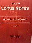 Ultra Rare Microsoft Vintage Tech Poster  dear Lotus Notes  Ibm Warfare 26  X38 