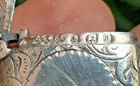 Victorian English Sterling Silver Vesta Case Match Safe Striker Chain Pendant