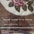 Vintage Fireside Latch Hook Rug Kit Rosenelfe Fi-13-2003 Floral Sealed 19 5   x39   