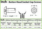  4-40 Stainless Steel Button Head Socket Cap Screws  Sae Coarse Thread 18-8 A2