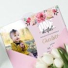 Personalised First Birthday 1st Invitation Invite Floral Girls Onederful Digital