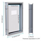 27 x17  Aluminum Large Dog Door Pet Cat Magnetic Lockable Flap Screen Gate Xl