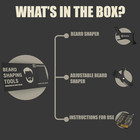 Beard Shaper Kit - Premium Lineup And Guide Tool For Precise Beard Shaping   Sty