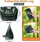 Camping Water Container 2 Gallon Collapsible Water Jug With Spout - Reusable Pla