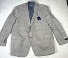 Jos A Bank Blazer Mens 54r Windowpane Traditional Fit Comfort Stretch Nwt  219