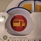 Little Me Melamine Mealtime 5 Piece Set Vehicles Colorful Place Setting New