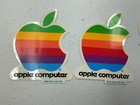 Vintage 1980 s Apple Computer Logo-stickers Set Of 4 Original Decals