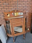 Antique 19th Century Oak Sideboard With Mirror