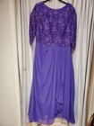 Mother Of Bride  Groom Formal Dress In Purple  Size 18w