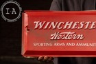 Vintage Winchester Western Embossed Plastic Store Display Sign