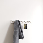Key Tidy  1-pack  Pure White Holder 14  Wall Mount Small Item Rack 7 Hooks For W