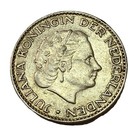 Old Antique Silver Coin From Holland Netherlands Dated 1956