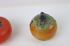 Japanese Signed Porcelain Rakushisha Persimmon Kogo Incense Box Hcv26  23