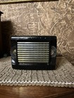 Vintage Zenith M403 Black Bakelite Portable Tube Radio Working W Leather Case