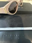 Carolina Lemke Leona Cl9181-2 Pink Oval Sunglasses Black Lens Uv400 145mm