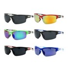 Sport Sunglasses Mens Wrap New Color Assorted Semi Rimeless Biker Beach Lake Sun