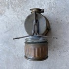 Vintage Justrite Carbide Lamp - Coal Miner Helmet Lamp