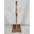 Vintage Cast Iron Standing Cross Religious Decor Rustic Gold Tone 12 5 
