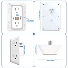 Us Plug Power Strip 6 Ac Outlets 4 Usb Ports 2 Type-c Fast Charging