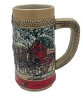 Vintage Budweiser Beer Steins 1988 Clydesdales Holiday   1987 C Series Mugs